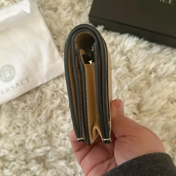 Versace Tan Leather Small Wallet - Picture 4 of 8
